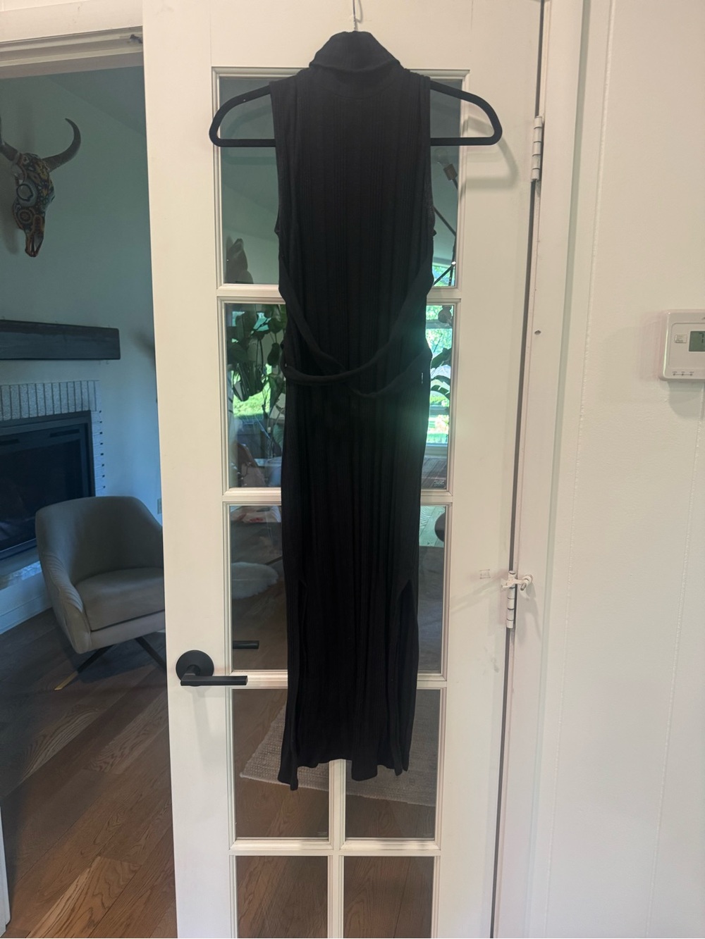 ASOS Black Sleeveless Midi Dress